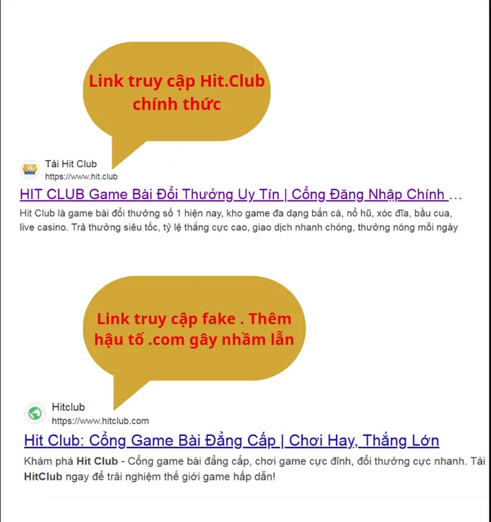 Nhận Biết Nhà Cái HitClub Chính Thức Để Tránh Bẫy Lừa Đảo 2 Khi truy cập, link thật Hit.Club tải nhanh và ổn định, còn link giả Hit.Club thường chậm và xuất hiện pop-up.